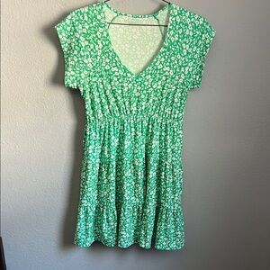Green Floral Dress